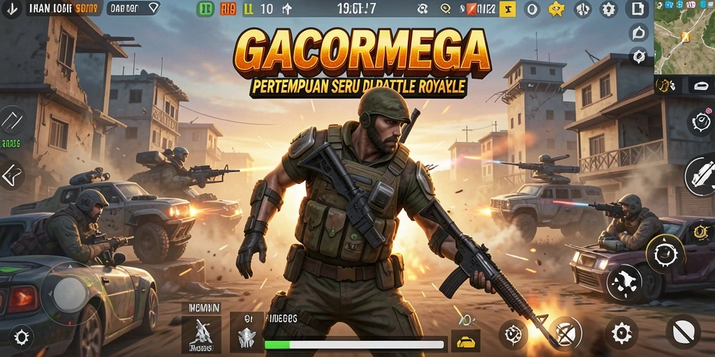 Tampilan gameplay <strong>GACORMEGA</strong> yang menarik dalam aksi pertempuran.