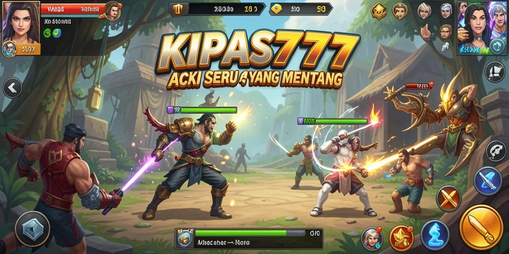 Tampilan menakjubkan dari gameplay KIPAS777 yang mendebarkan.