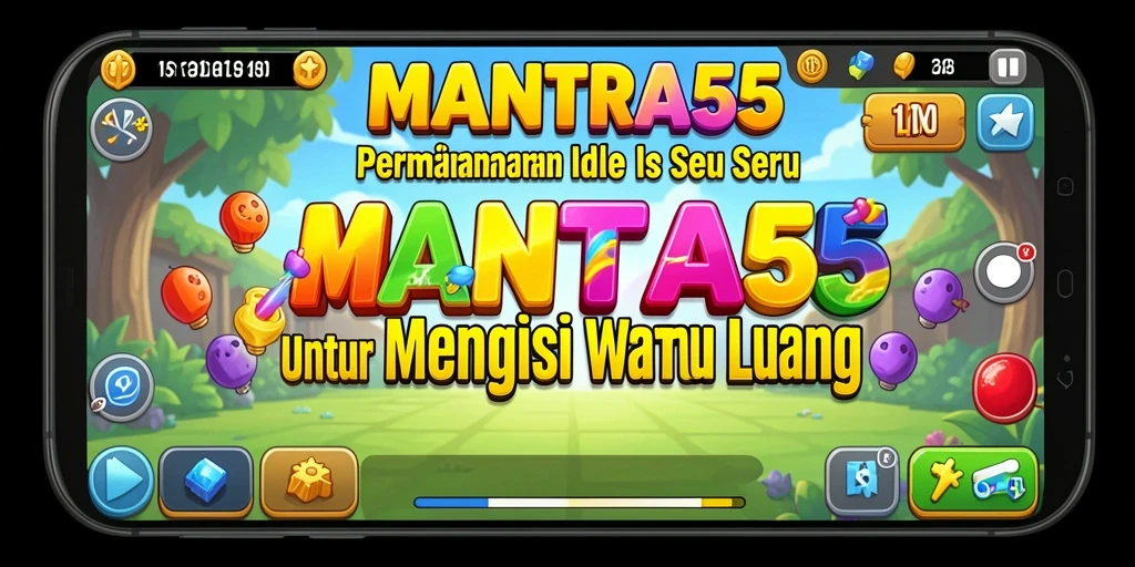 Tampilan gameplay MANTRA55 yang menawan dan interaktif.