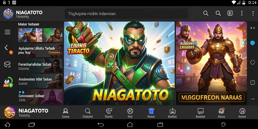 Tampilan utama NIAGATOTO dengan antarmuka yang intuitif dan fitur berguna.