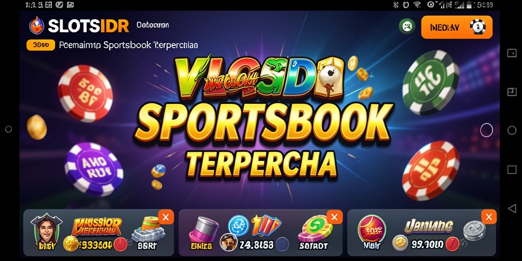 Tampilan utama gameplay SLOTSIDR dengan berbagai pilihan taruhan.