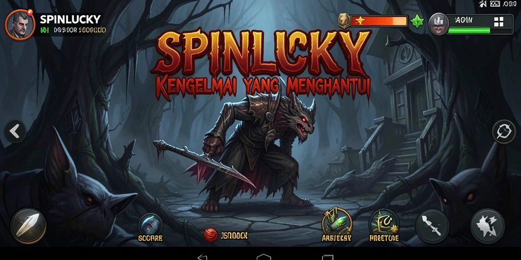 Pengalaman gameplay menakutkan di SPINLUCKY dengan kegelapan yang mencekam.