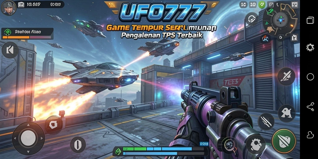 Tampilan seru gameplay TPS di UFO777 dengan aksi tembak-menembak.